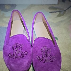 Lauren Ralph Lauren Vibrant Purple Suede Loafers